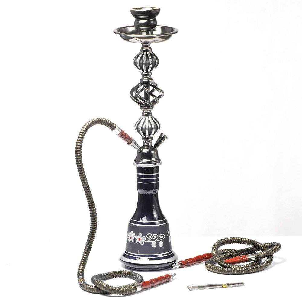 Double pipe glass hookah - Velora