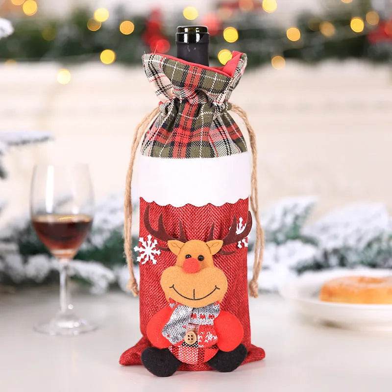 Christmas Decorations Christmas Wine Bottle Socks - Velora
