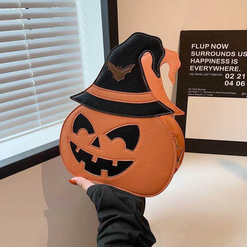 Shoulder Messenger Bag Female Halloween Pumpkin Bag - Velora