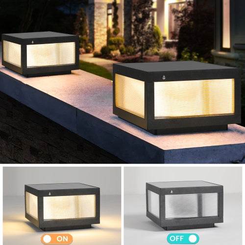 Solar Wall Light With Dimmable LEDs Landscape Pathway Light - Velora