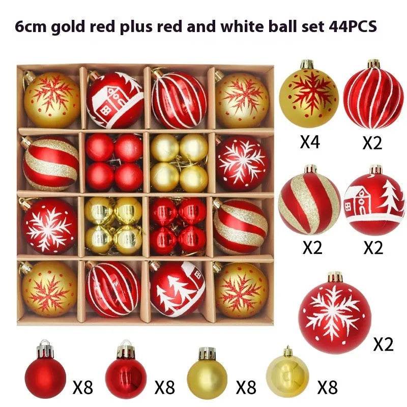 Christmas Decoration 6cm Electroplating Plastic Ball - Velora