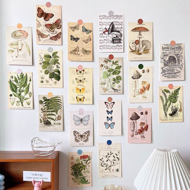 Forest Plant Series Decorative Card Wall Bedroom Postcard Wall Sticker Decoration Decorative Card - Velora