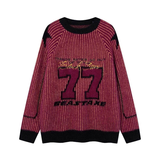 New Trend Autumn Winter Round neck Oversized Pullover Wool Sweater for Teenagers - Velora
