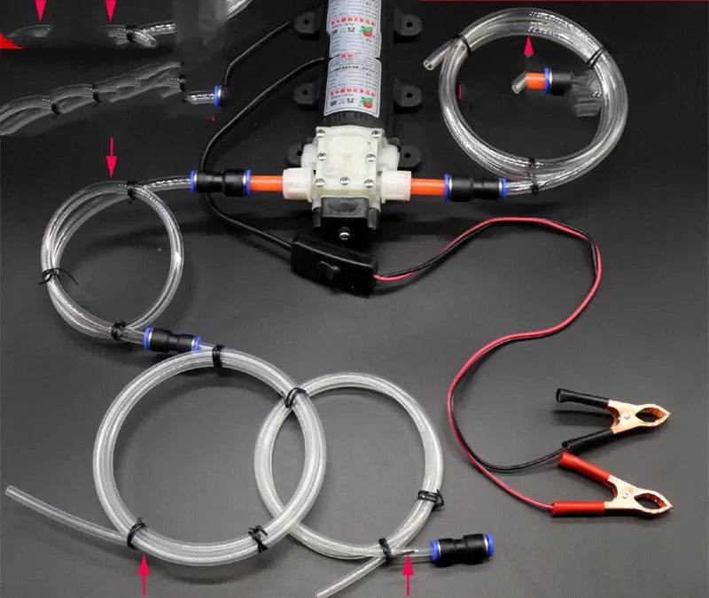 Self-priming Electric Changer Automobile Car Vehicle Engine Oil Pump - Velora