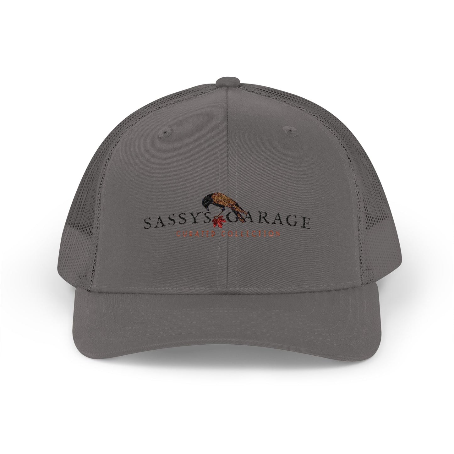 Sassy's Garage Snapback Trucker Cap | Casual Style Hat for Everyday Wear, Outdoor Adventures, Fun Fashion Statement - Velora