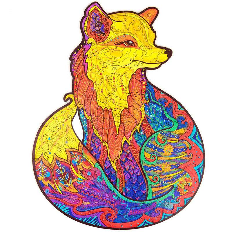 Animal Shaped Wooden Puzzle Play Toy for Kids 14 years above - Velora