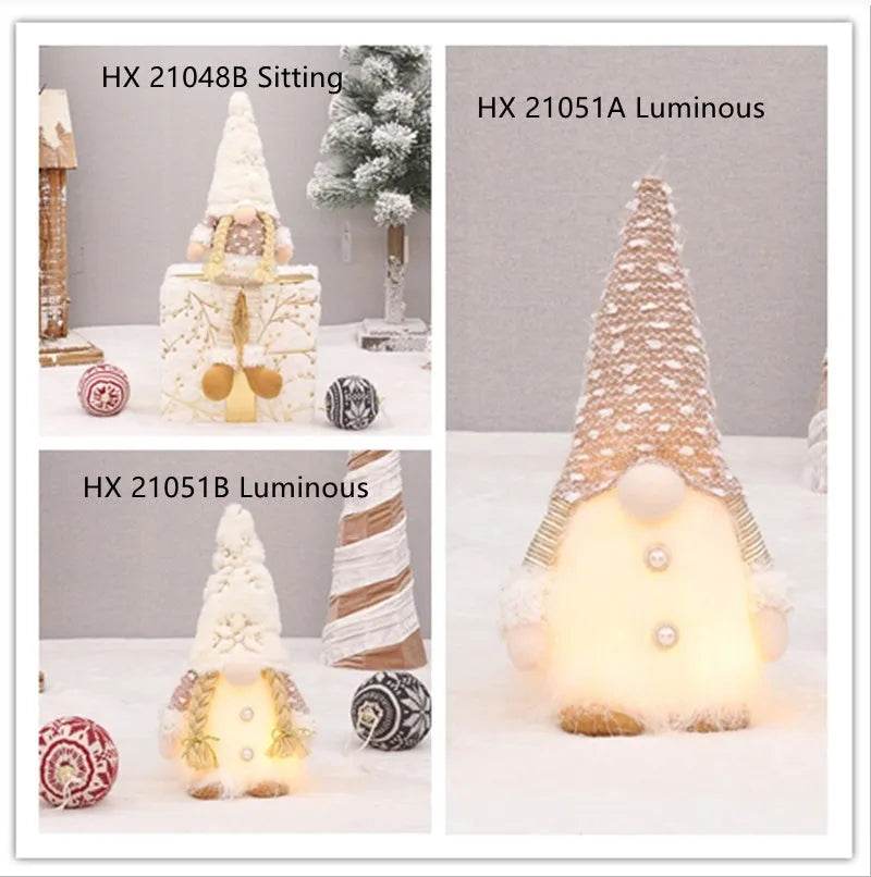 Retractable Luminous Santa Doll Rudolf Christmas Faceless Decoration Ornaments - Velora