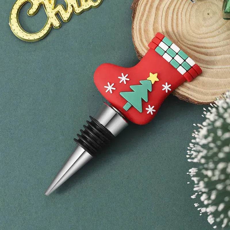 Christmas Holiday Wine Bottle stopper Gift Idea 2024 - Velora