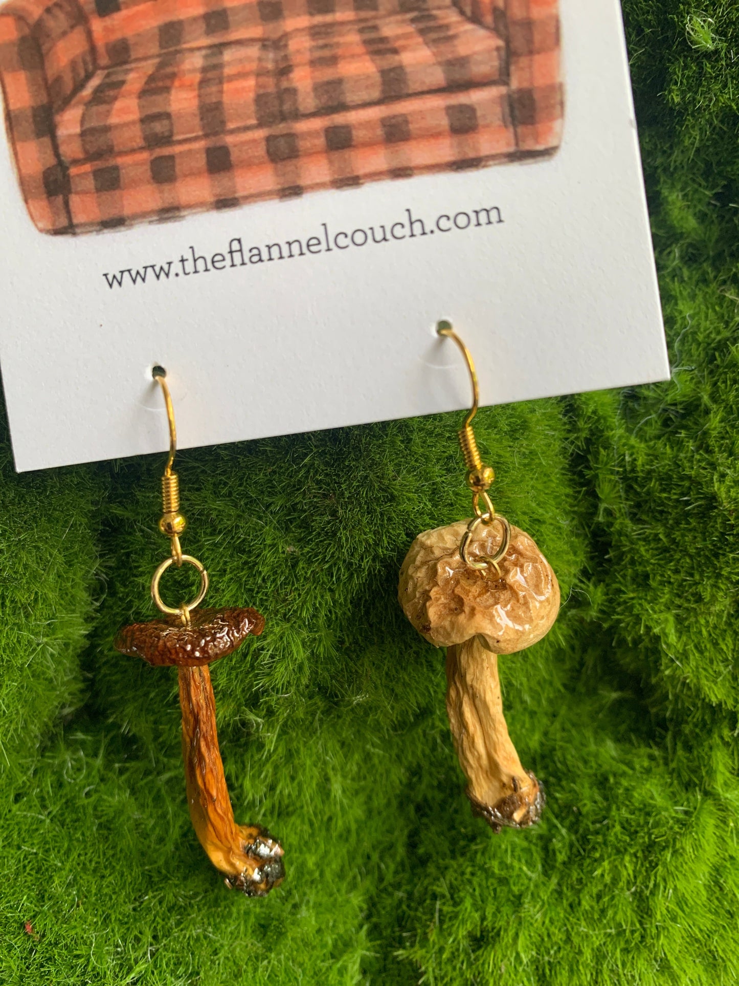 Wild Ontario Mushrooms Earrings www.Shopthatapp.com