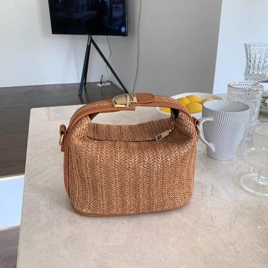 Portable Straw Shoulder Messenger Bag Fashion - Velora