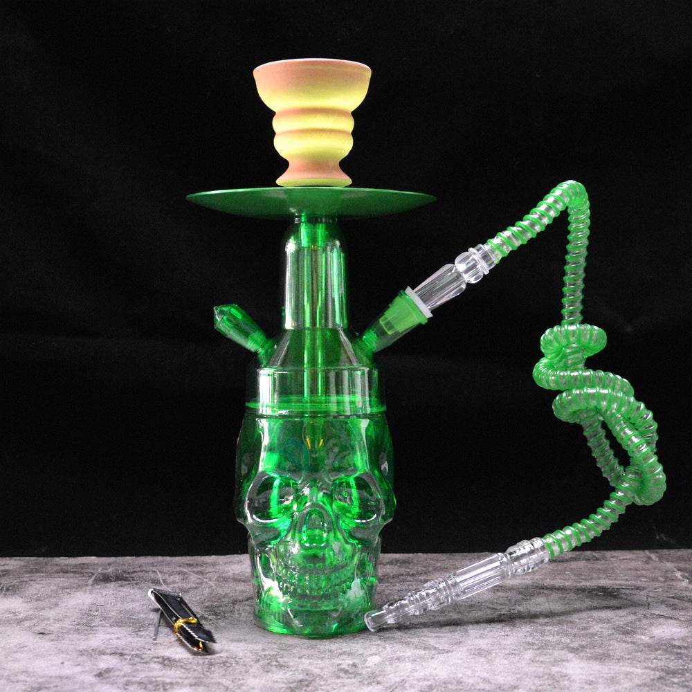 Arabian Acrylic Hookah With Illuminated Skull - Velora