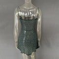 Rhinestone Decor Mini Cami Dress - Velora
