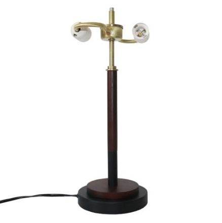 High Quality Hotel European Modern Bed Side Nightstand Decorative Led Table Desk Lamp, Cosmiclume Black Umbrella Shaped Table Lamp - Walnut - Bronze 110V - Velora