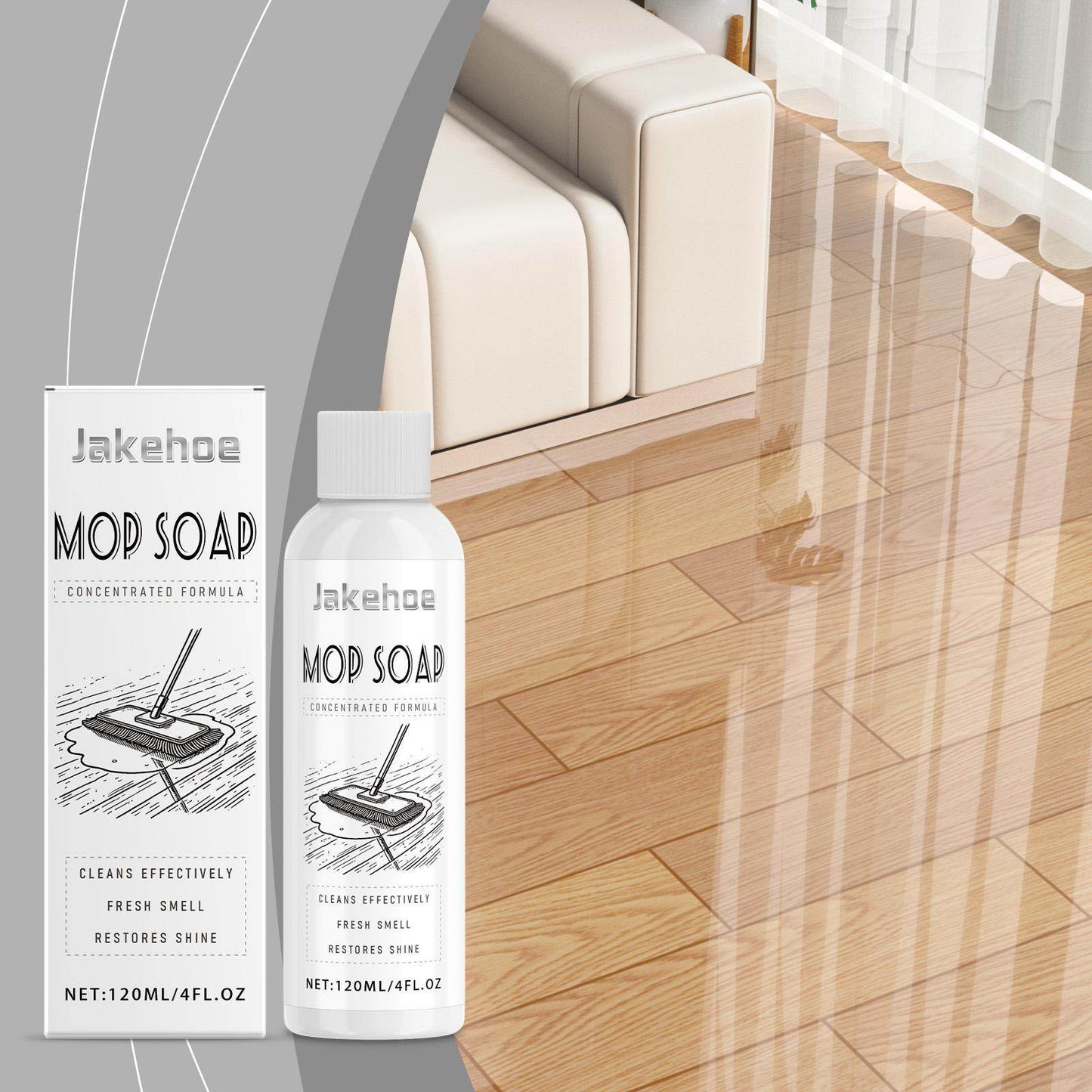 Jiekehao Mop Cleaning Daily Maintenance Renovation Cleaner Suitable For Solid Wood Floor Tiles - Velora