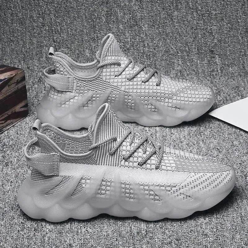 Fashion Sneakers With Wave Sole Cool Sports Shoes Men - Velora