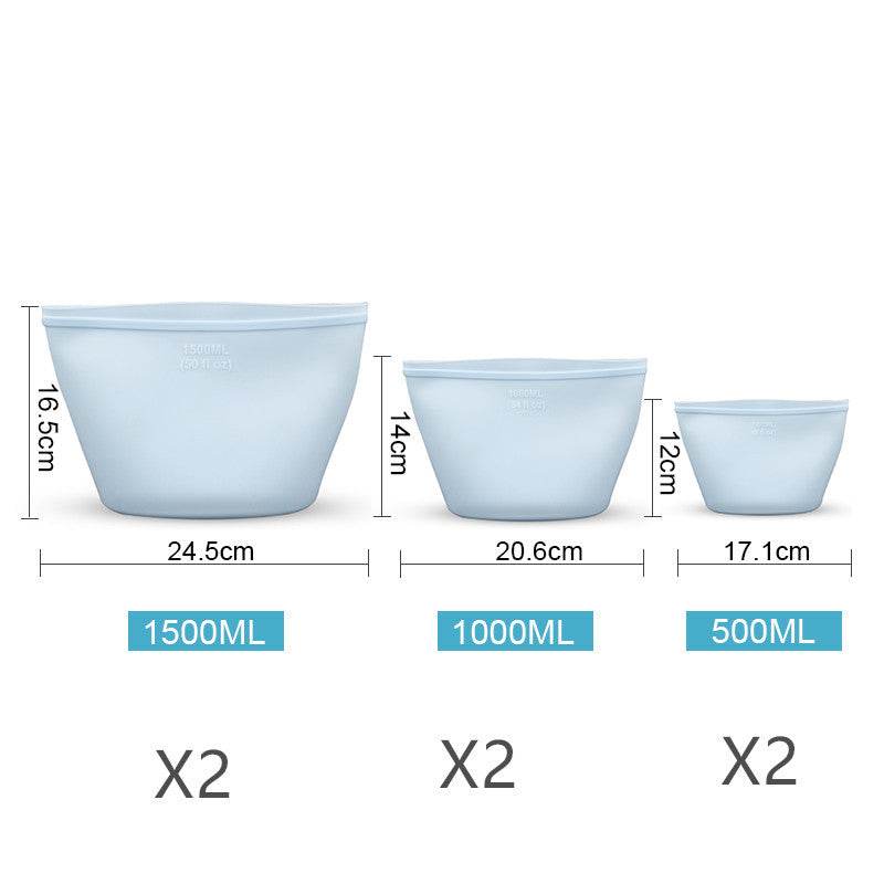 Silicone Food Storage Bag reusable freezer bags - Velora