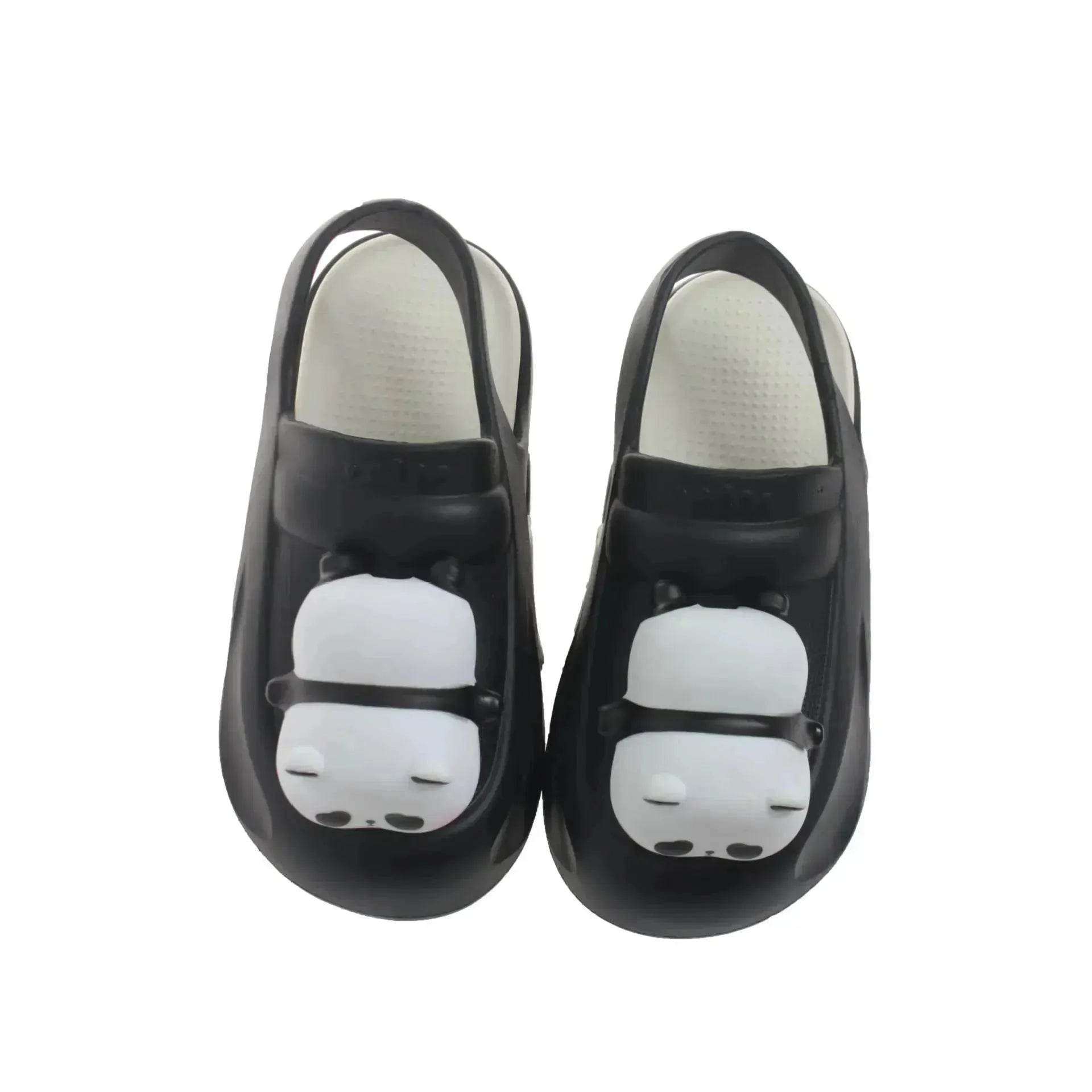 2025 Cute Slipper With Panda Lamp Summer Croc Sandals Femme Light Funny Woman Casual Home Slippers Shoes - Velora