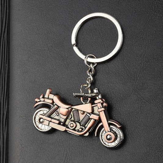 Simulation Retro 3D Motorcycle Keychain - Velora