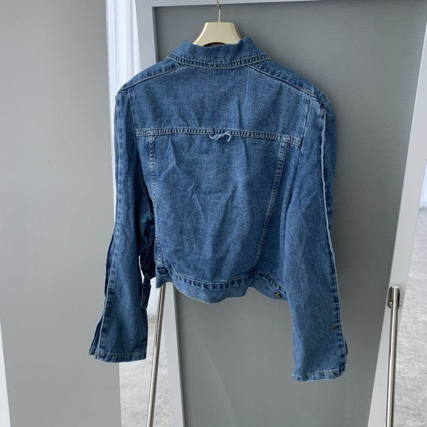 Design Loose Denim Jacket For Women - Velora