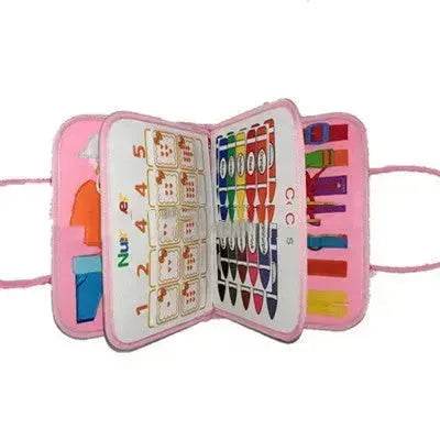 New Busy Book Children's Busy Board Dressing And Buttoning Learning Baby Early Education Preschool Sensory Learning Toy - Velora