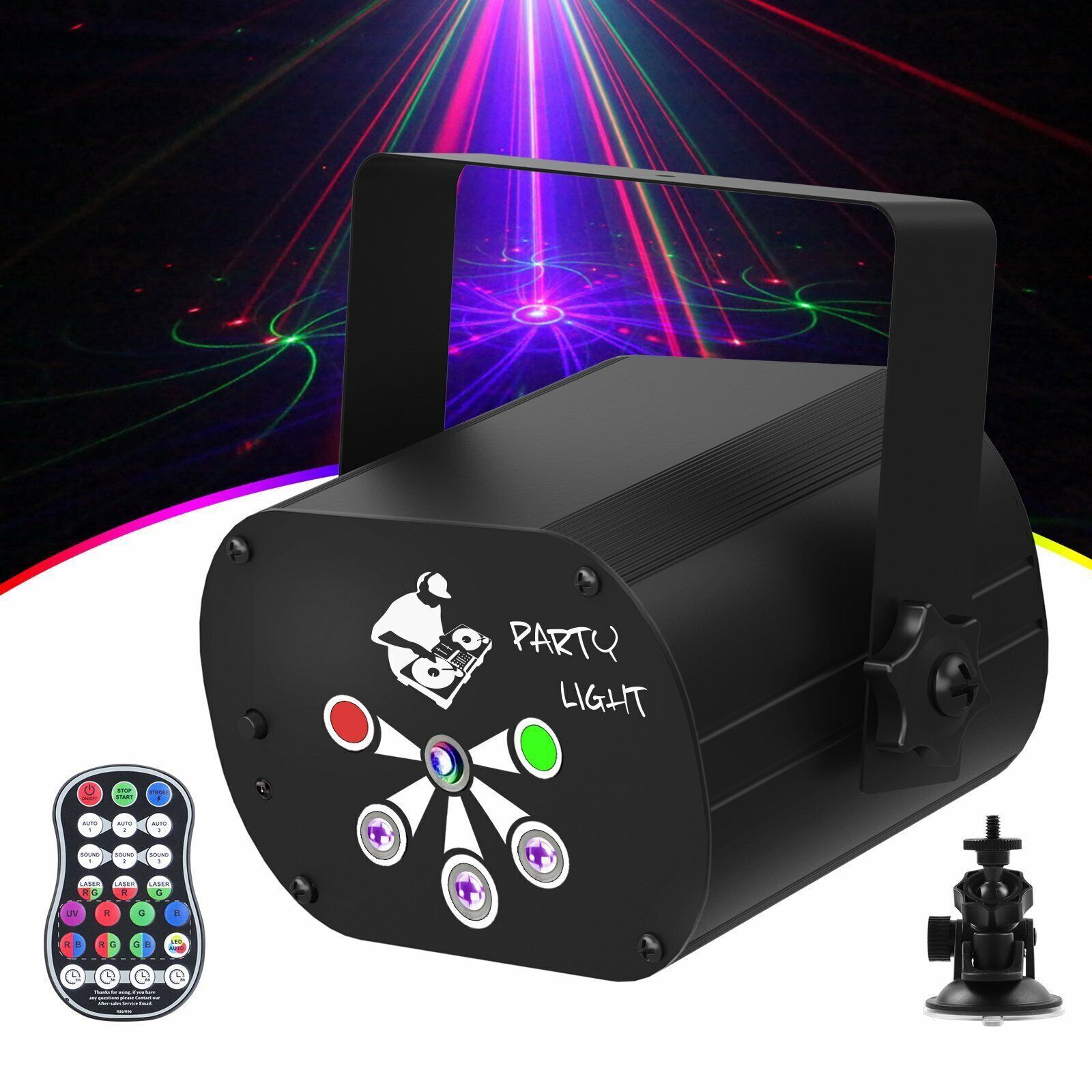 480 Pattern LED RGB Disco Party Laser Stage Light USB Club DJ Lighting Projector https://like2b-uy