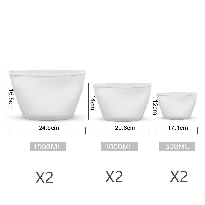 Silicone Food Storage Bag reusable freezer bags - Velora