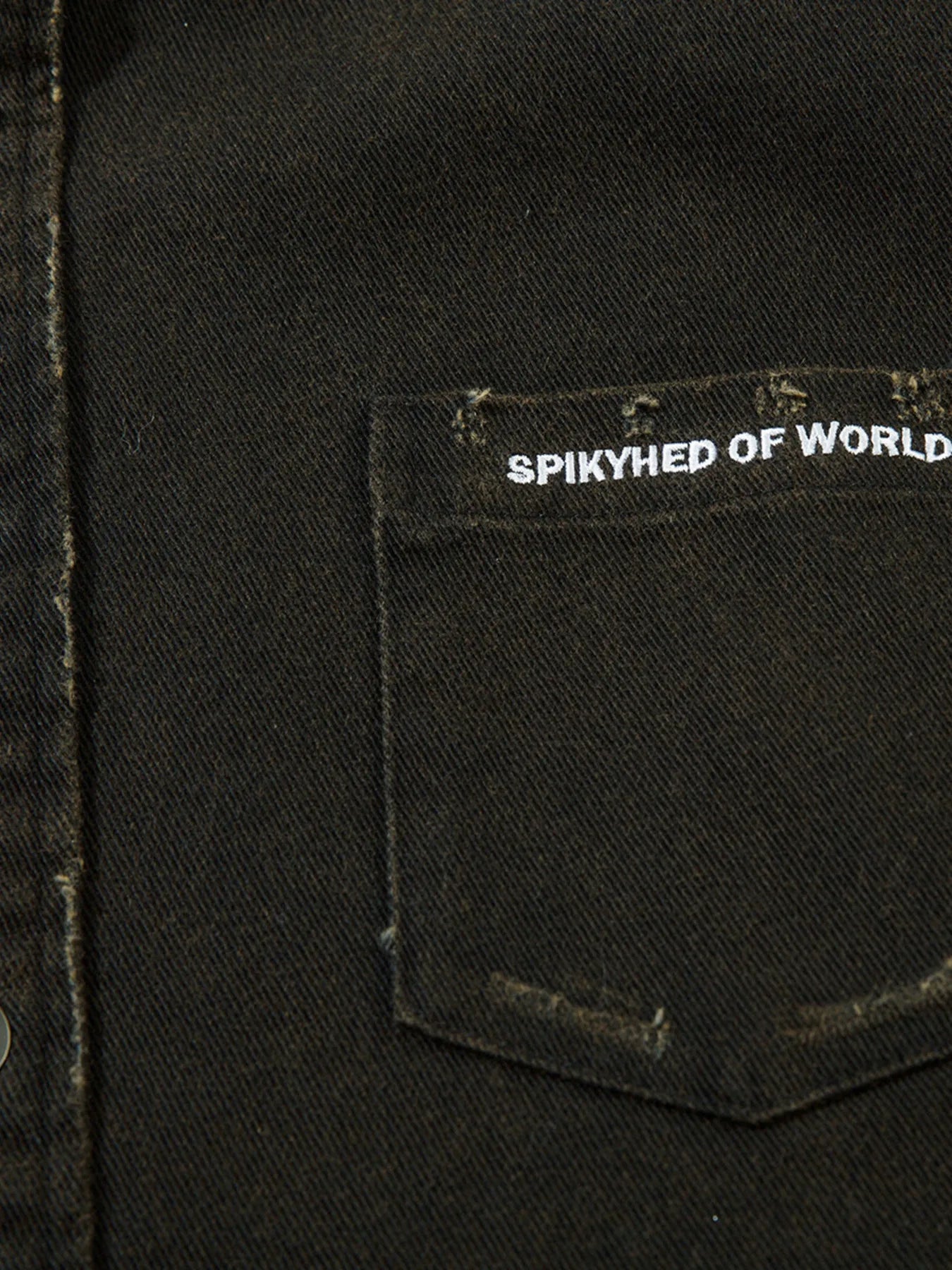 Men's Cross Button Up Oversized Denim Shirt - Velora