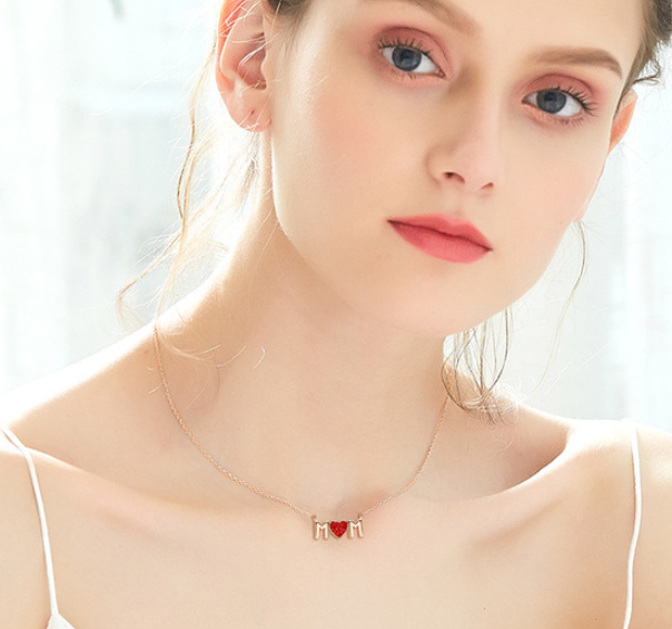 Swarovski Crystal Heart Necklace with CDE Design