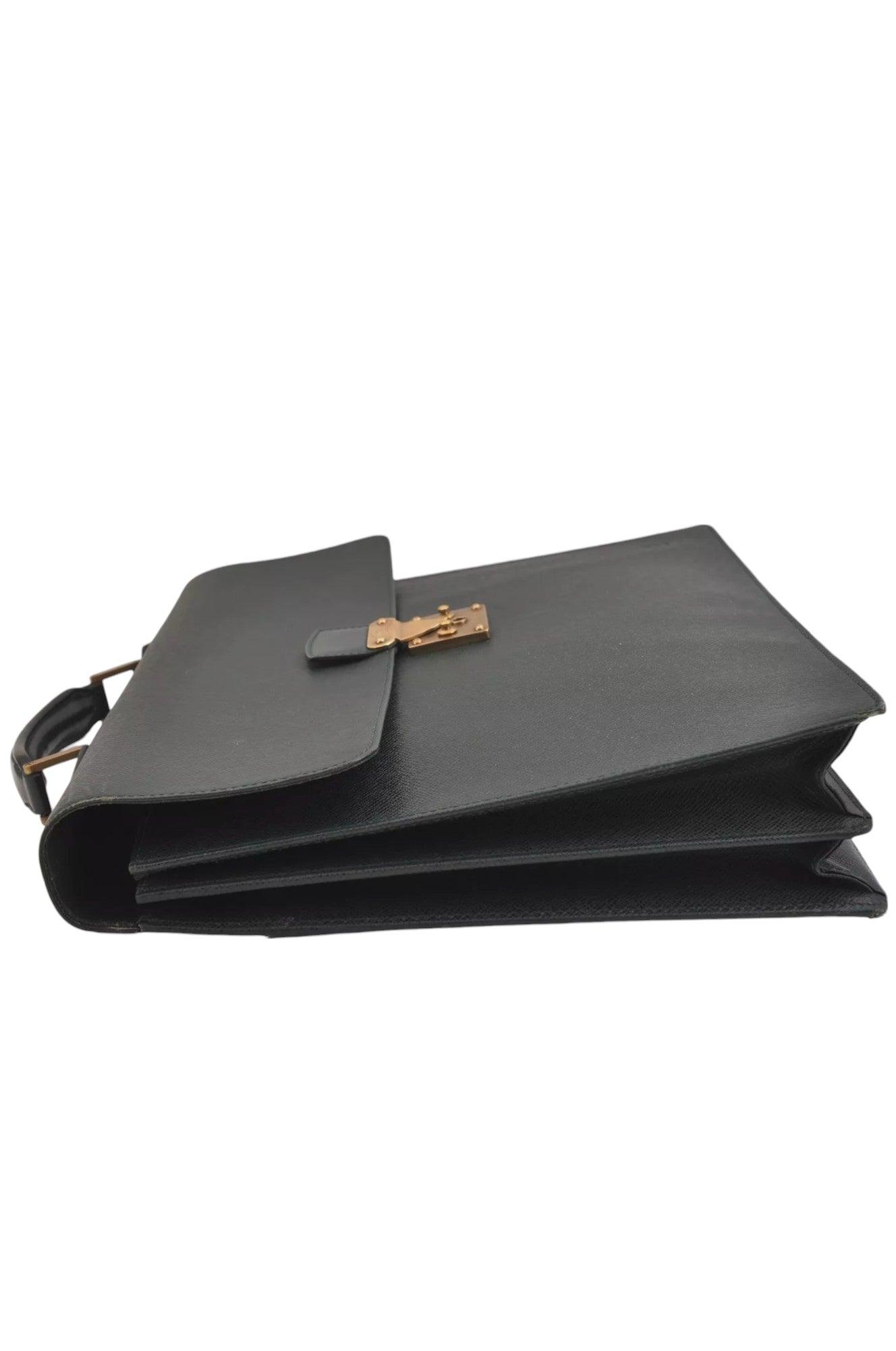 Louis Vuitton Taiga Serviette Kourad Briefcase Green M30074 LV 8936K - Velora