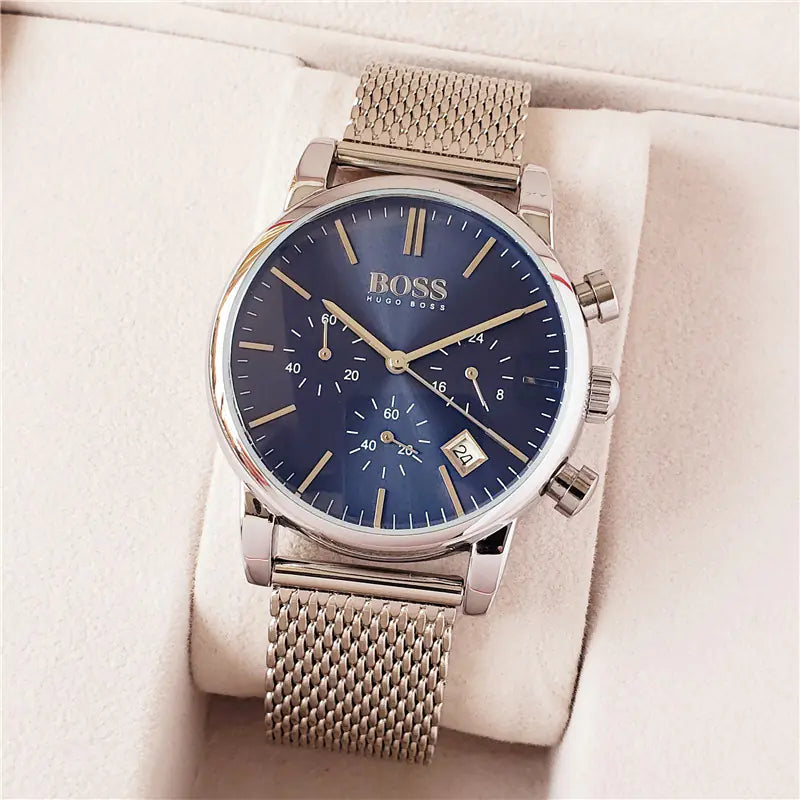 Swiss Executive Men's Quartz Timepiece with Date