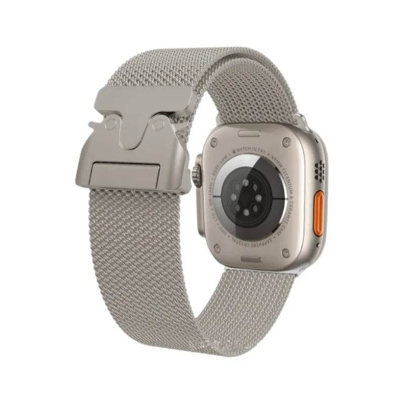24mm Milan Titanium Watch Strap Suitable For Apple iwatch Smartwatch - Velora