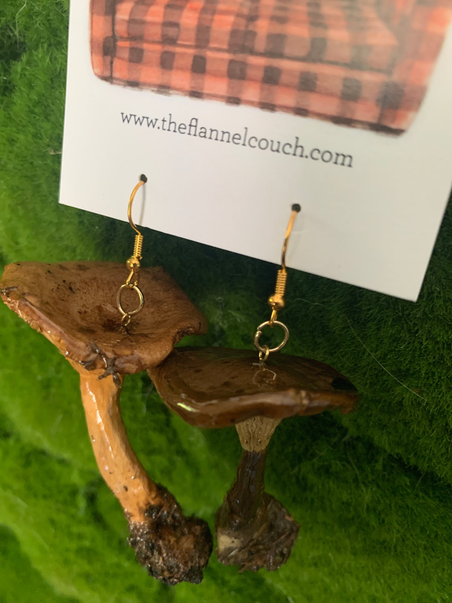 Wild Ontario Mushrooms Earrings www.Shopthatapp.com