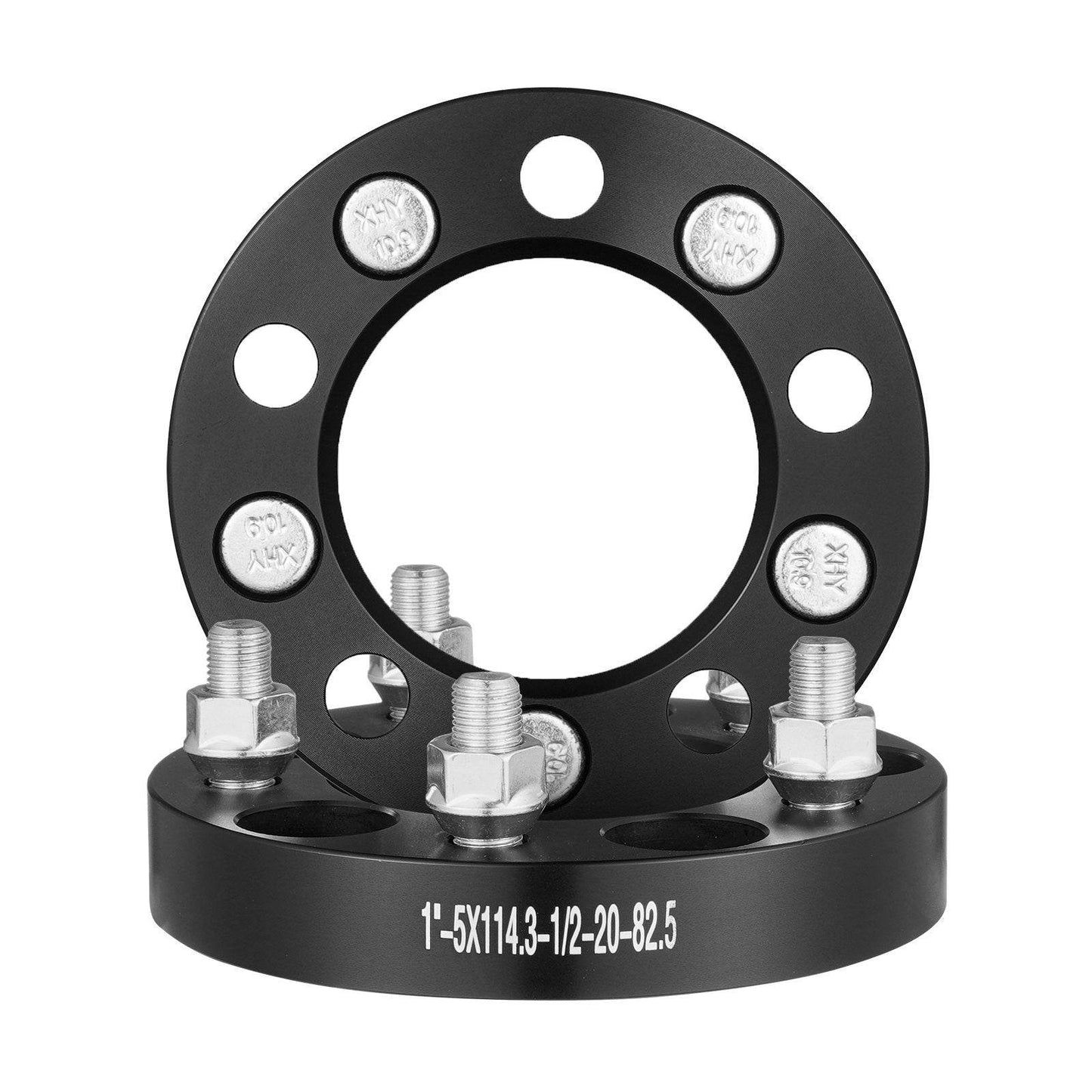 Wheel Spacers Wheel Adapters 5 Lug Forged Spacer 4 PCS Black - Velora