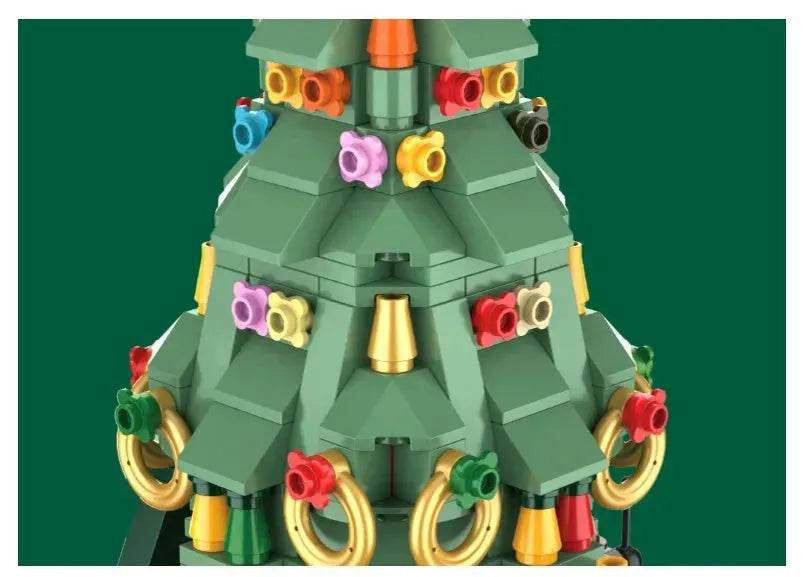 Black Friday deals Christmas Tree Blocks Spin Music Box Blocks - Velora