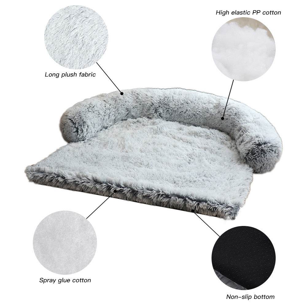 Removable Pet bed Mat Sofa Dog Bed Plush Pet Bed - Velora