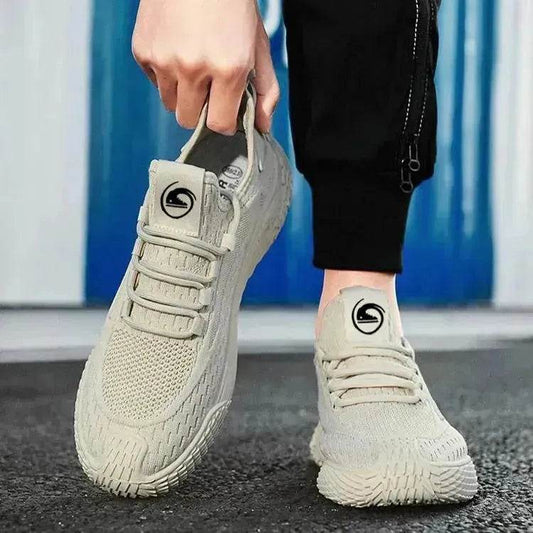 Breathable Flying Mesh Sports Shoes Casual Lightweight Lace-up Sneakers For Men - Velora