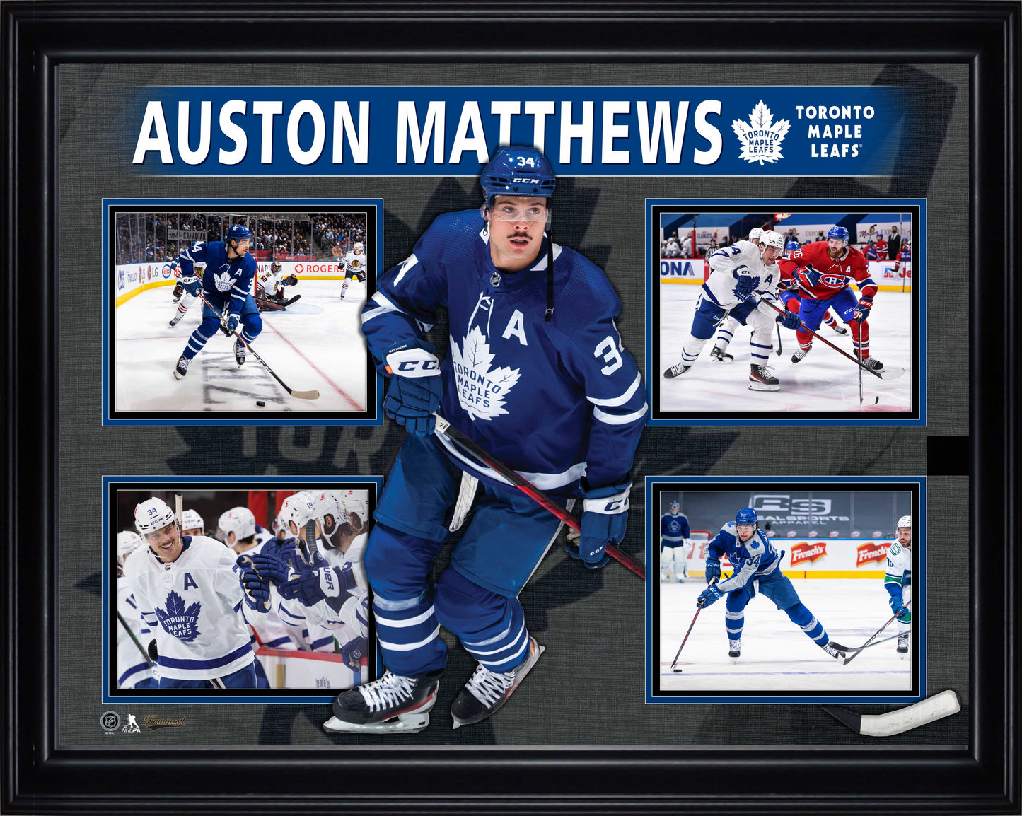 Auston Matthews Framed 4 Photo Collage Frameworth Sports Marketing