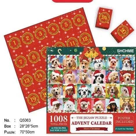 New 24 Boxes Unique Christmas Advent Calendar 2024 Jigsaw Puzzle - Velora
