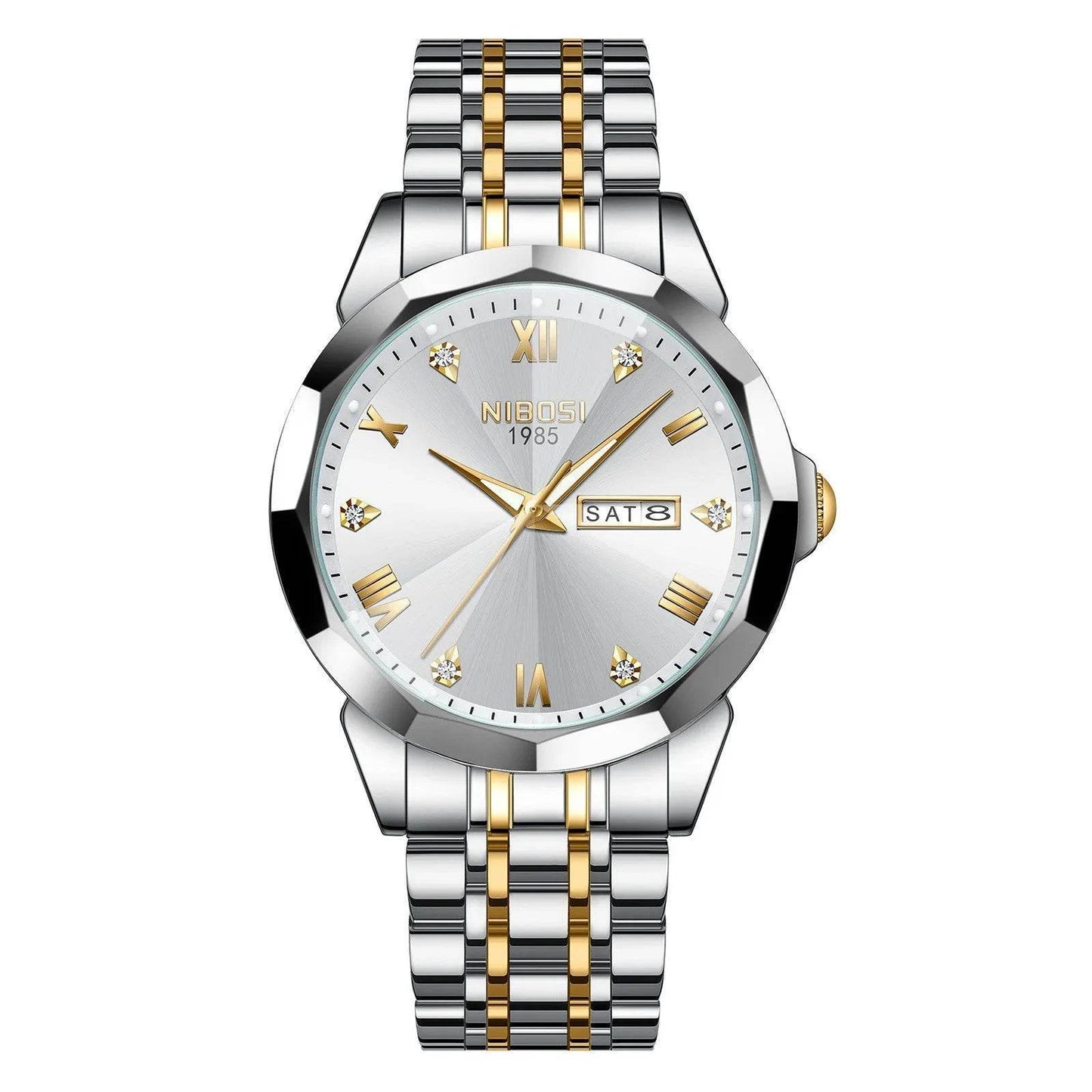 Quartz Men's Steel Strap Watch Luminous Waterproof - Velora