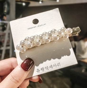 Elegant Pearl Bling Hair Clip - Velora