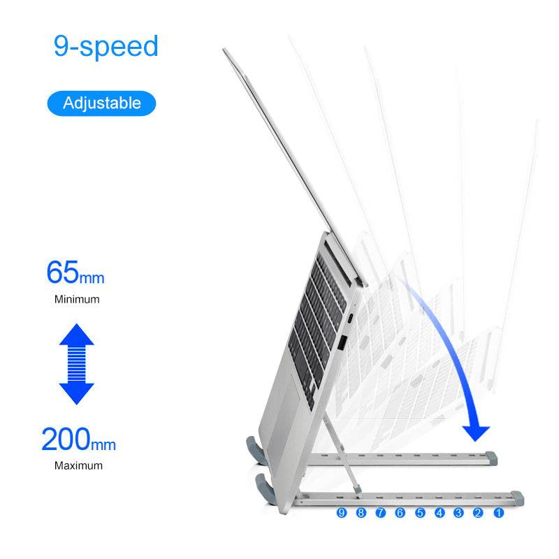 Folding Lifting Desktop Notebook Tablet Computer Stand - Velora