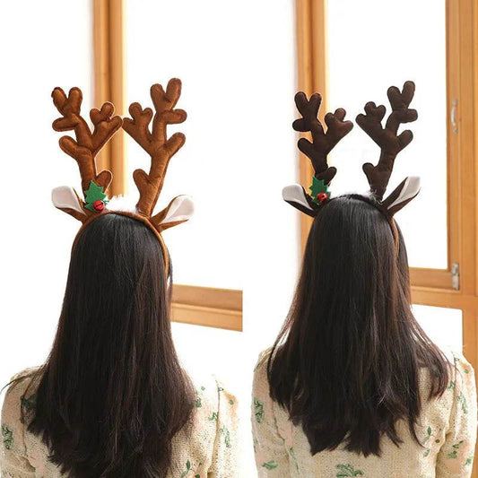 Christmas big deer horn Headband - Velora