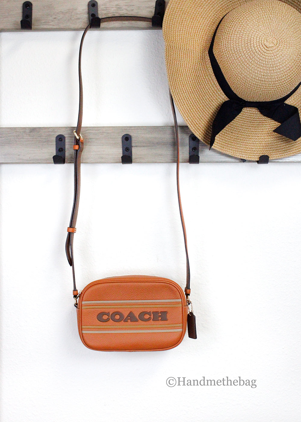 Coach Jamie Canyon Mini Logo Stripe Camera Bag