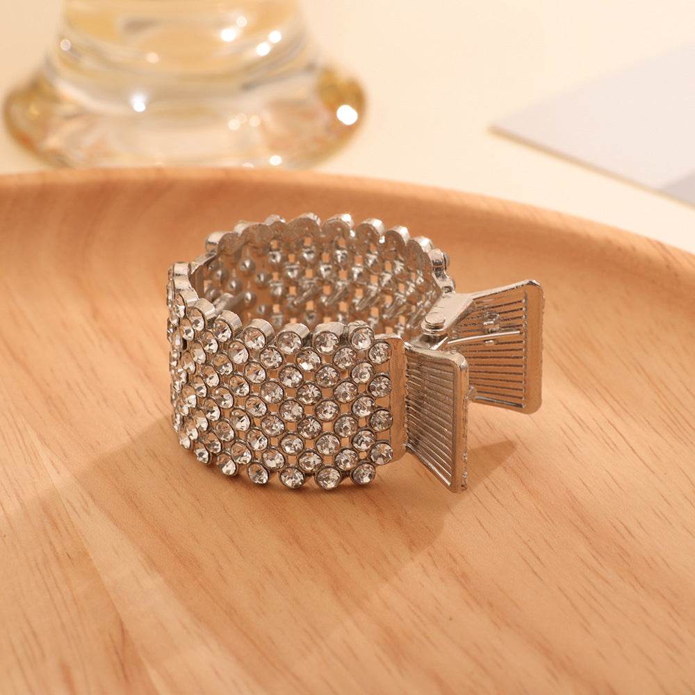 Decorative Ponytail Hair Clip Pearl Rhinestone Claw Clip - Velora