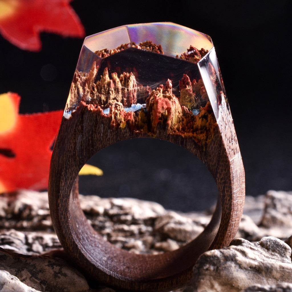 Resin wood ring - Velora