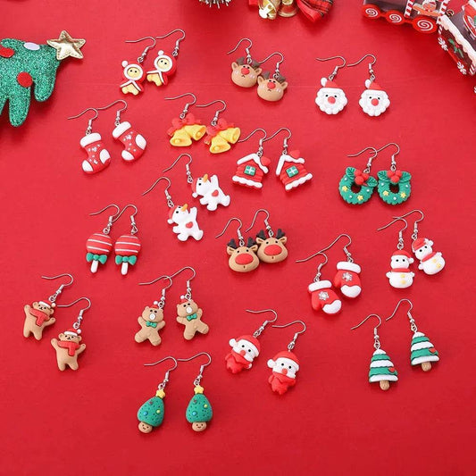 Creative Cartoon Christmas Earrings Fashion - Velora
