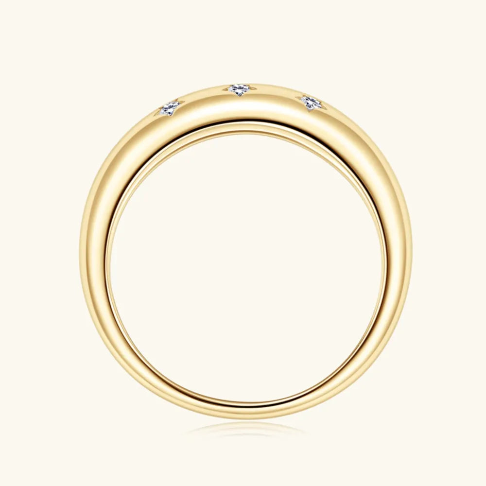 925 Sterling Silver Inlaid Moissanite Star Ring https://like2b-uy