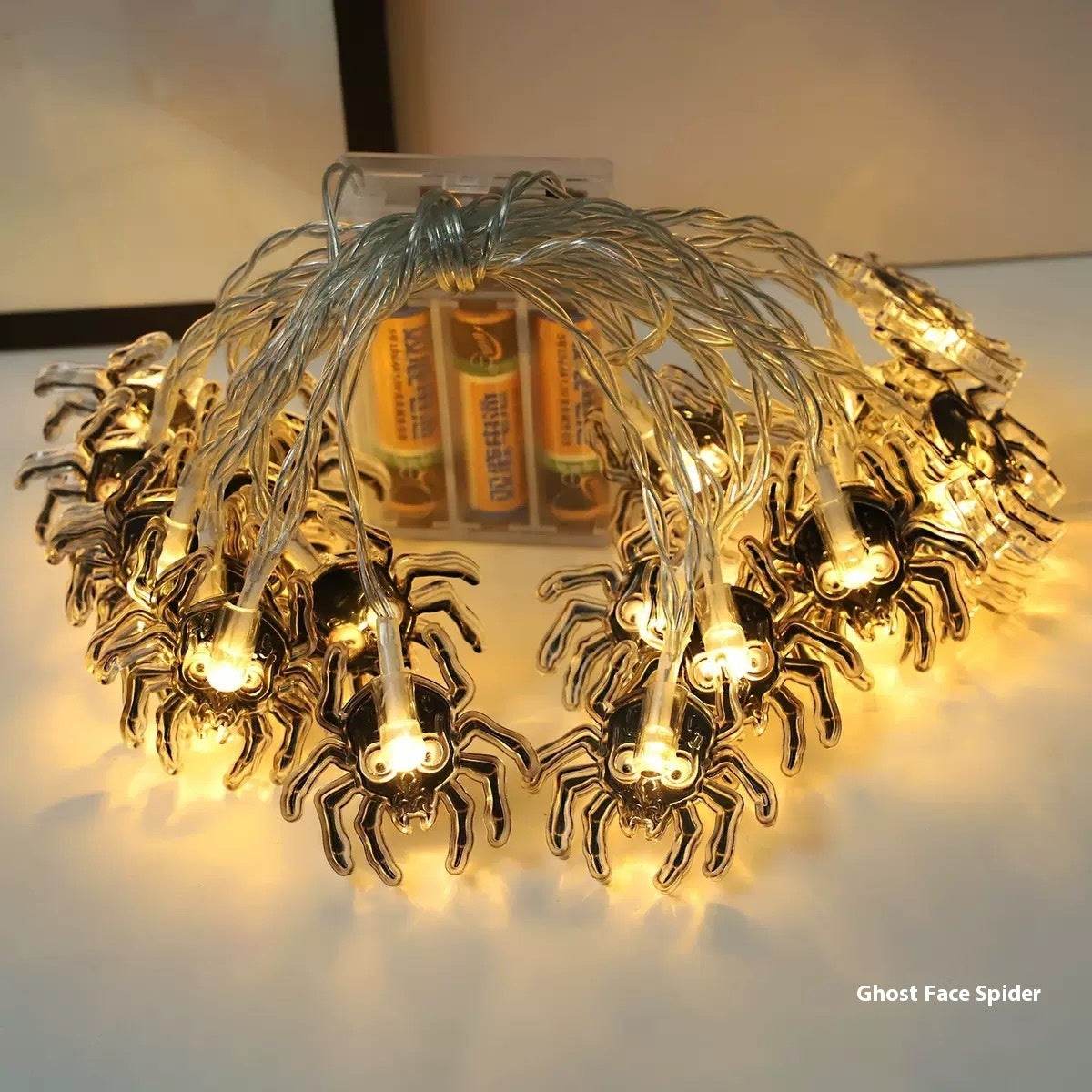 Halloween Led Pumpkin Spider Ghost Hand Lighting Chain Decorative Holiday Light - Velora