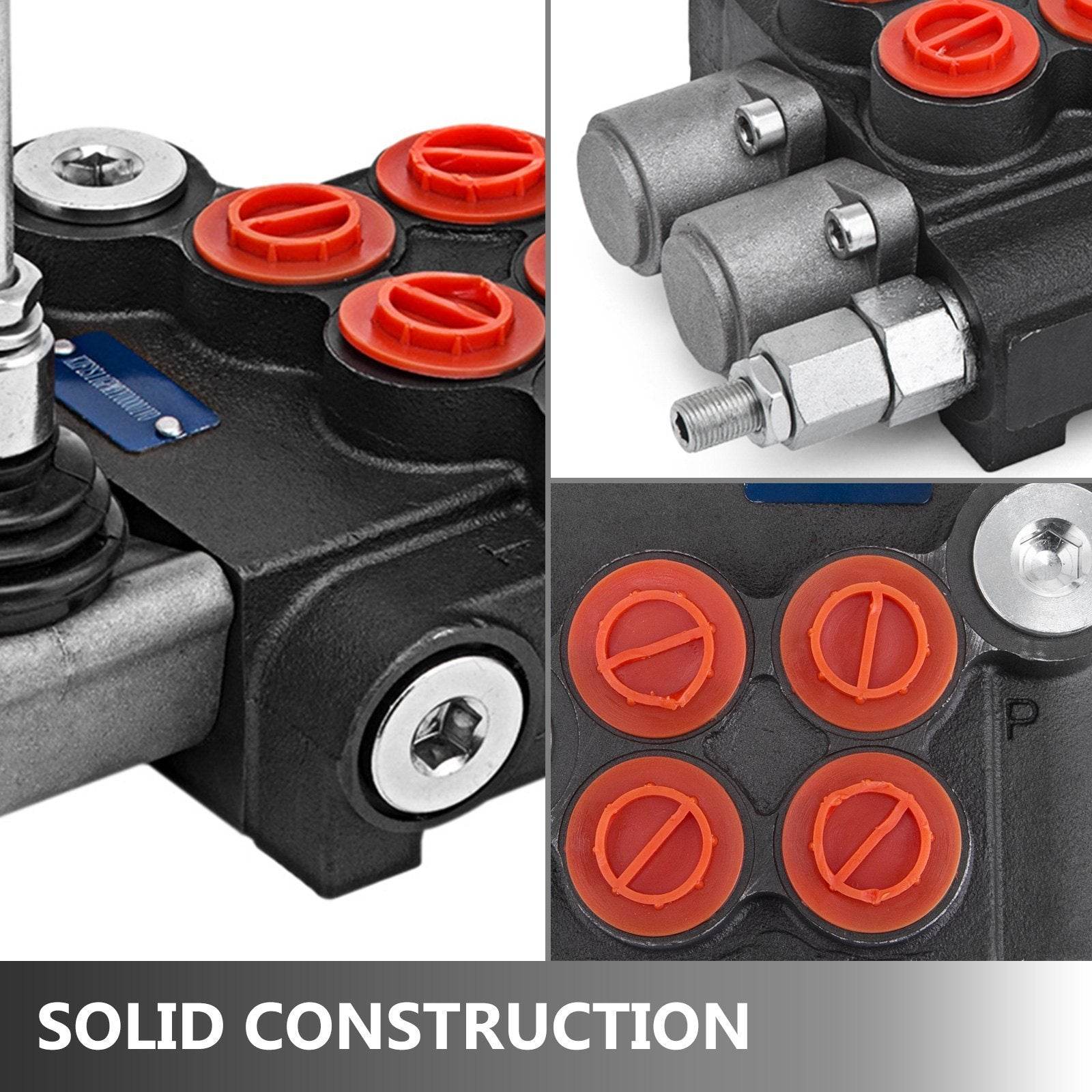 Hydraulic Valve 2 Spool Hydraulic Directional Control Valve 11gpm Hydraulic Control Valve Double Acting For Tractors Loaders Tanks - Velora
