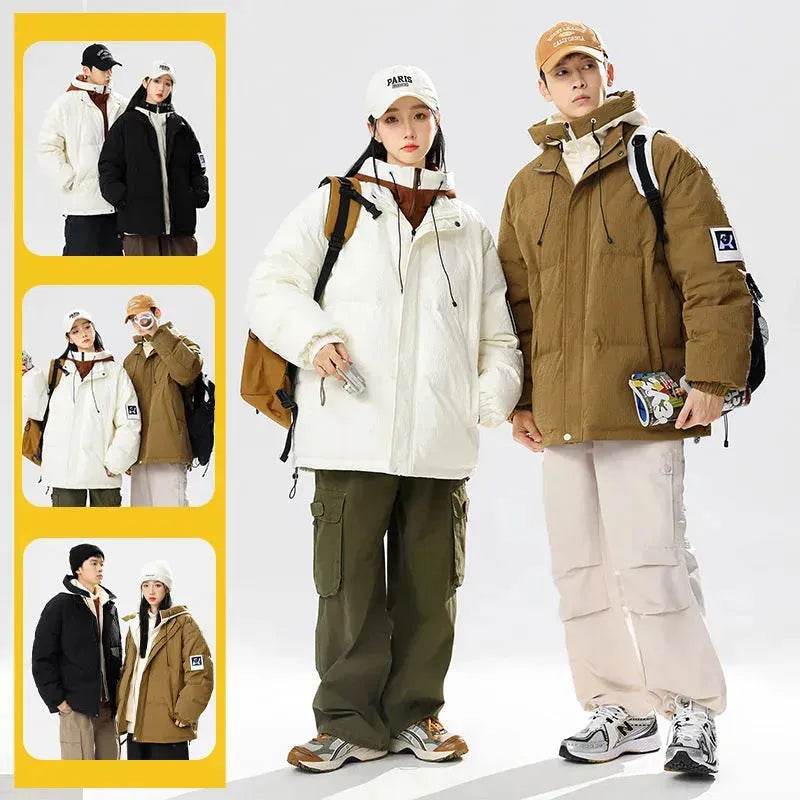 Street Hip pop style Thick Oversized Duck Down Jacket Unisex - Velora